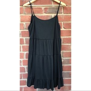Black Backless Tank Dress